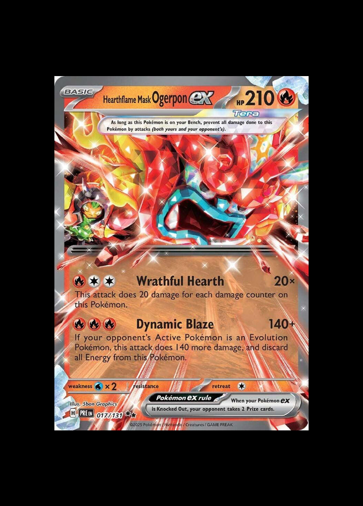 Hearthflame Mask Ogerpon ex #017/131 (EN)